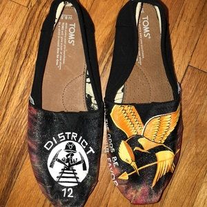 Hand-painted Hunger Games Black Toms